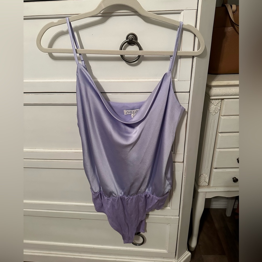 Medium satin She+Sky bodysuit